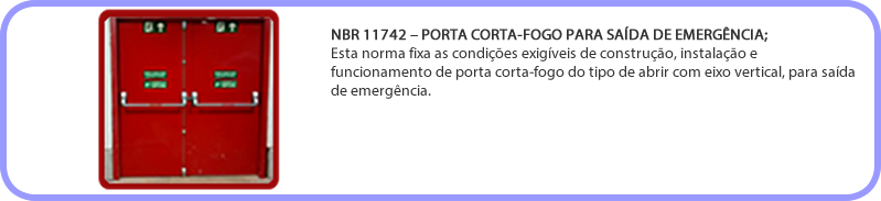 Porta Corta-Fogo para saída de emergência